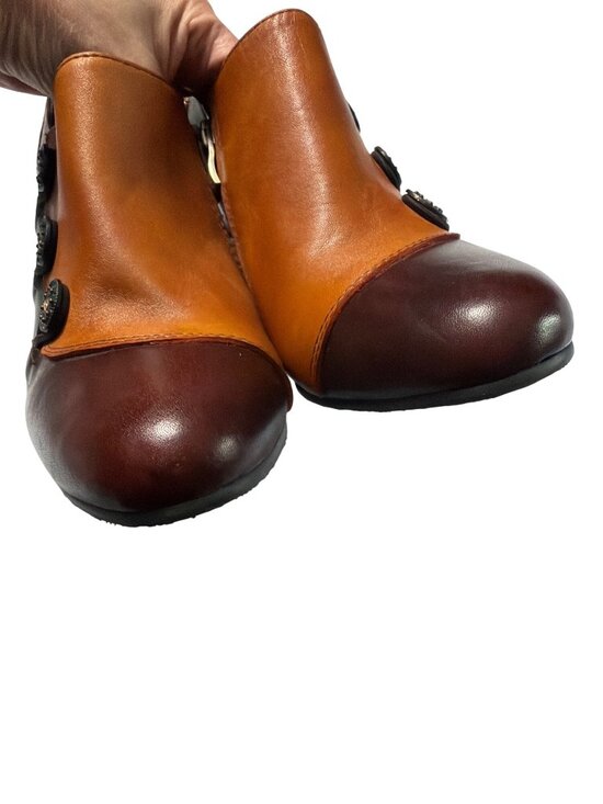 LArtiste By Spring Step Leather Ankle Booties
